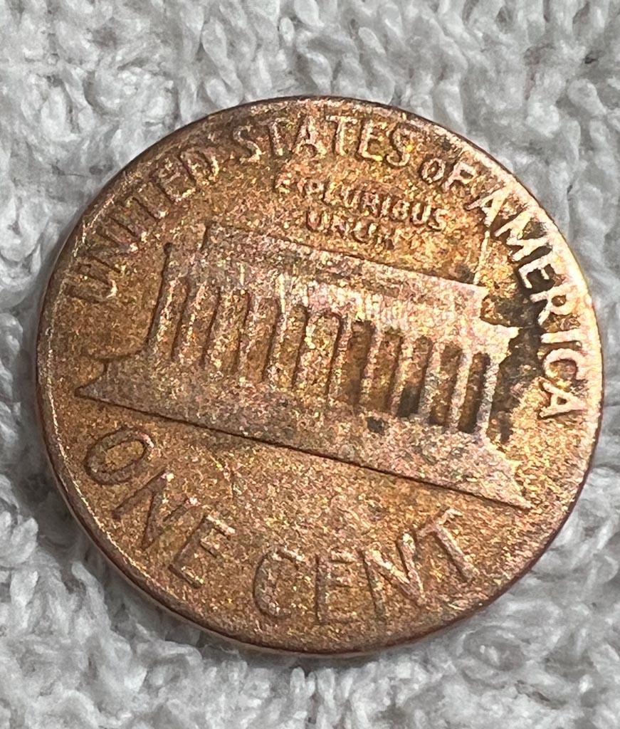 1964-Gold-Penny-Sandblasted